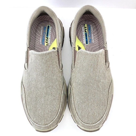Skechers Men's Relaxed Fit Respected Fallston Taupe Loafers Size 11 204387 NEW - Picture 11 of 14